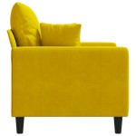 vidaXL Canapea de o persoană, galben, 60 cm, catifea vidaXL Canapea de o persoană, galben, 60 cm, catifea
