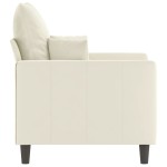 vidaXL Canapea de o persoană, crem, 60 cm, catifea vidaXL Canapea de o persoană, crem, 60 cm, catifea