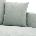 vidaXL Canapea cu 2 locuri, gri deschis, 140 cm, catifea vidaXL Canapea cu 2 locuri, gri deschis, 140 cm, catifea