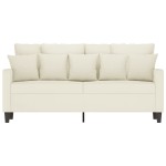 vidaXL Canapea cu 2 locuri, crem, 140 cm, catifea vidaXL Canapea cu 2 locuri, crem, 140 cm, catifea