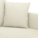 vidaXL Canapea cu 2 locuri, crem, 140 cm, catifea vidaXL Canapea cu 2 locuri, crem, 140 cm, catifea