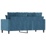vidaXL Canapea cu 2 locuri, albastru, 140 cm, catifea vidaXL Canapea cu 2 locuri, albastru, 140 cm, catifea