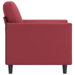 vidaXL Canapea de o persoană, roșu vin, 60 cm, piele ecologică vidaXL Canapea de o persoană, roșu vin, 60 cm, piele ecologică