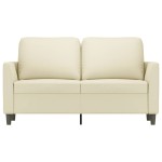 vidaXL Canapea cu 2 locuri, crem, 120 cm, piele ecologică vidaXL Canapea cu 2 locuri, crem, 120 cm, piele ecologică