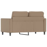 vidaXL Canapea cu 2 locuri, cappuccino, 120 cm, piele ecologică