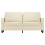 vidaXL Canapea cu 2 locuri, crem, 140 cm, piele ecologică vidaXL Canapea cu 2 locuri, crem, 140 cm, piele ecologică