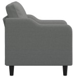 vidaXL Fotoliu canapea, gri închis, 60 cm, material textil