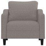 vidaXL Fotoliu canapea, gri taupe, 60 cm, material textil