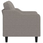 vidaXL Fotoliu canapea, gri taupe, 60 cm, material textil