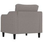 vidaXL Fotoliu canapea, gri taupe, 60 cm, material textil