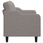 vidaXL Canapea cu 2 locuri, gri taupe, 140 cm, material textil vidaXL Canapea cu 2 locuri, gri taupe, 140 cm, material textil