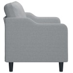 vidaXL Canapea cu 2 locuri, gri deschis, 140 cm, material textil vidaXL Canapea cu 2 locuri, gri deschis, 140 cm, material textil