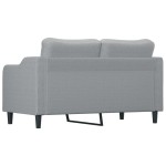 vidaXL Canapea cu 2 locuri, gri deschis, 140 cm, material textil vidaXL Canapea cu 2 locuri, gri deschis, 140 cm, material textil