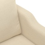 vidaXL Canapea cu 2 locuri, crem, 140 cm, material textil vidaXL Canapea cu 2 locuri, crem, 140 cm, material textil