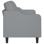 vidaXL Canapea cu 3 locuri, gri deschis, material 180CM textil