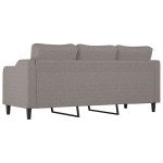 vidaXL Canapea cu 3 locuri, taupe, 180 cm, material textil
