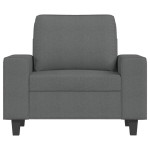 vidaXL Fotoliu canapea, gri închis, 60 cm, material textil