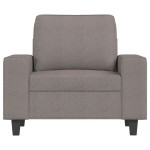 vidaXL Fotoliu canapea, gri taupe, 60 cm, material textil