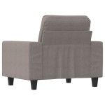 vidaXL Fotoliu canapea, gri taupe, 60 cm, material textil