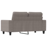 vidaXL Canapea cu 2 locuri, gri taupe, 120 cm, material textil