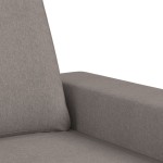 vidaXL Canapea cu 2 locuri, gri taupe, 120 cm, material textil