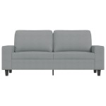 vidaXL Canapea cu 2 locuri, gri deschis, 140 cm, material textil vidaXL Canapea cu 2 locuri, gri deschis, 140 cm, material textil