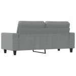 vidaXL Canapea cu 2 locuri, gri deschis, 140 cm, material textil vidaXL Canapea cu 2 locuri, gri deschis, 140 cm, material textil