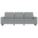 vidaXL Canapea cu 3 locuri, gri deschis, material 180CM textil vidaXL Canapea cu 3 locuri, gri deschis, material 180CM textil