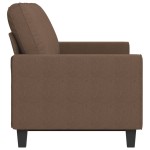 vidaXL Canapea cu 3 locuri, maro, 180 cm, material textil vidaXL Canapea cu 3 locuri, maro, 180 cm, material textil