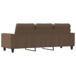 vidaXL Canapea cu 3 locuri, maro, 180 cm, material textil vidaXL Canapea cu 3 locuri, maro, 180 cm, material textil