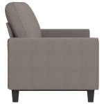 vidaXL Canapea cu 3 locuri, taupe, 180 cm, material textil