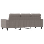 vidaXL Canapea cu 3 locuri, taupe, 180 cm, material textil
