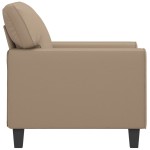 vidaXL Canapea de o persoană, cappuccino, 60 cm, piele ecologică vidaXL Canapea de o persoană, cappuccino, 60 cm, piele ecologică