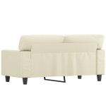 vidaXL Canapea cu 2 locuri, crem, 120 cm, piele ecologică vidaXL Canapea cu 2 locuri, crem, 120 cm, piele ecologică