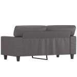 vidaXL Canapea cu 2 locuri, gri, 120 cm, piele ecologică vidaXL Canapea cu 2 locuri, gri, 120 cm, piele ecologică