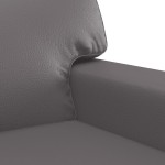 vidaXL Canapea cu 2 locuri, gri, 120 cm, piele ecologică vidaXL Canapea cu 2 locuri, gri, 120 cm, piele ecologică