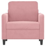 vidaXL Canapea de o persoană, Roz, 60 cm, catifea vidaXL Canapea de o persoană, Roz, 60 cm, catifea