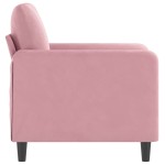 vidaXL Canapea de o persoană, Roz, 60 cm, catifea vidaXL Canapea de o persoană, Roz, 60 cm, catifea