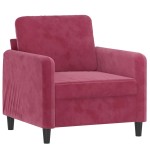 vidaXL Canapea de o persoană, roșu vin, 60 cm, catifea vidaXL Canapea de o persoană, roșu vin, 60 cm, catifea