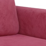 vidaXL Canapea de o persoană, roșu vin, 60 cm, catifea vidaXL Canapea de o persoană, roșu vin, 60 cm, catifea