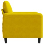 vidaXL Canapea de o persoană, galben, 60 cm, catifea vidaXL Canapea de o persoană, galben, 60 cm, catifea
