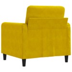 vidaXL Canapea de o persoană, galben, 60 cm, catifea vidaXL Canapea de o persoană, galben, 60 cm, catifea
