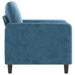 vidaXL Canapea de o persoană, Albastru, 60 cm, catifea vidaXL Canapea de o persoană, Albastru, 60 cm, catifea