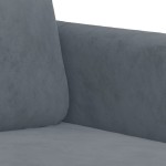vidaXL Canapea cu 2 locuri, gri închis, 120 cm, catifea vidaXL Canapea cu 2 locuri, gri închis, 120 cm, catifea