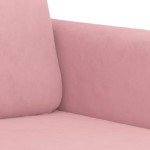 vidaXL Canapea cu 2 locuri, roz, 120 cm, catifea