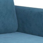 vidaXL Canapea cu 2 locuri, albastru, 120 cm, catifea vidaXL Canapea cu 2 locuri, albastru, 120 cm, catifea