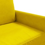 vidaXL Canapea cu 2 locuri, galben, 140 cm, catifea