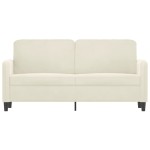 vidaXL Canapea cu 2 locuri, crem, 140 cm, catifea vidaXL Canapea cu 2 locuri, crem, 140 cm, catifea