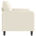 vidaXL Canapea cu 2 locuri, crem, 140 cm, catifea vidaXL Canapea cu 2 locuri, crem, 140 cm, catifea