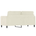 vidaXL Canapea cu 2 locuri, crem, 140 cm, catifea vidaXL Canapea cu 2 locuri, crem, 140 cm, catifea